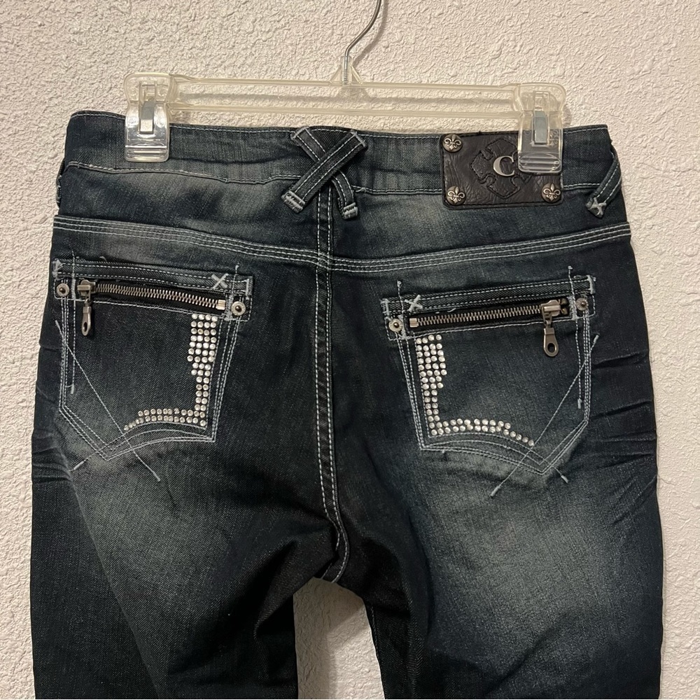 Cartise Studded Boot Cut Jeans with Zipper Pocket 6 - Picture 4 of 9